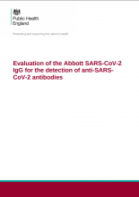 Evaluation of the Abbott SARS-CoV-2 IgG for the detection of anti-SARSCoV-2 antibodies